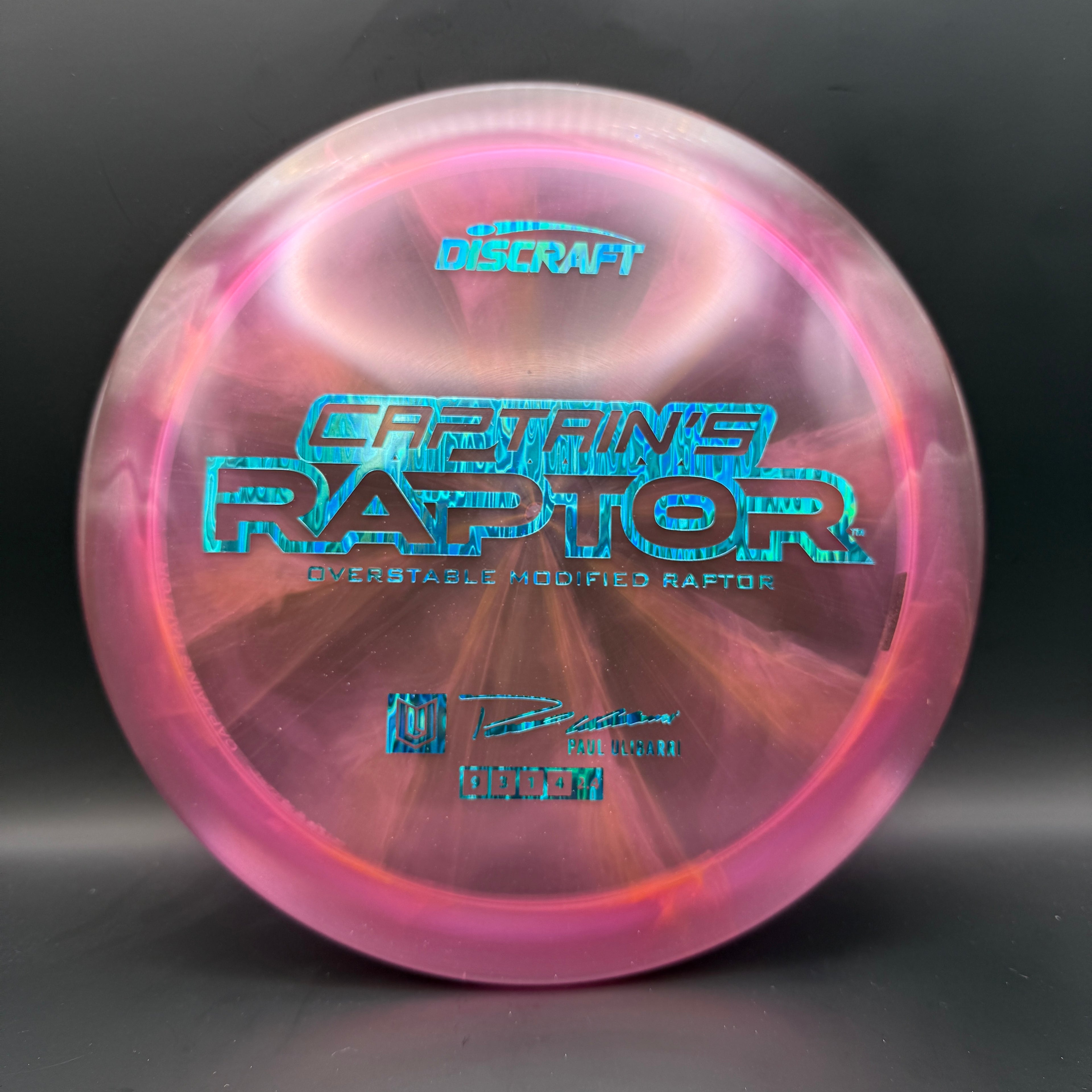 Discraft Captain’s Raptor (2025 Z Swirl)
