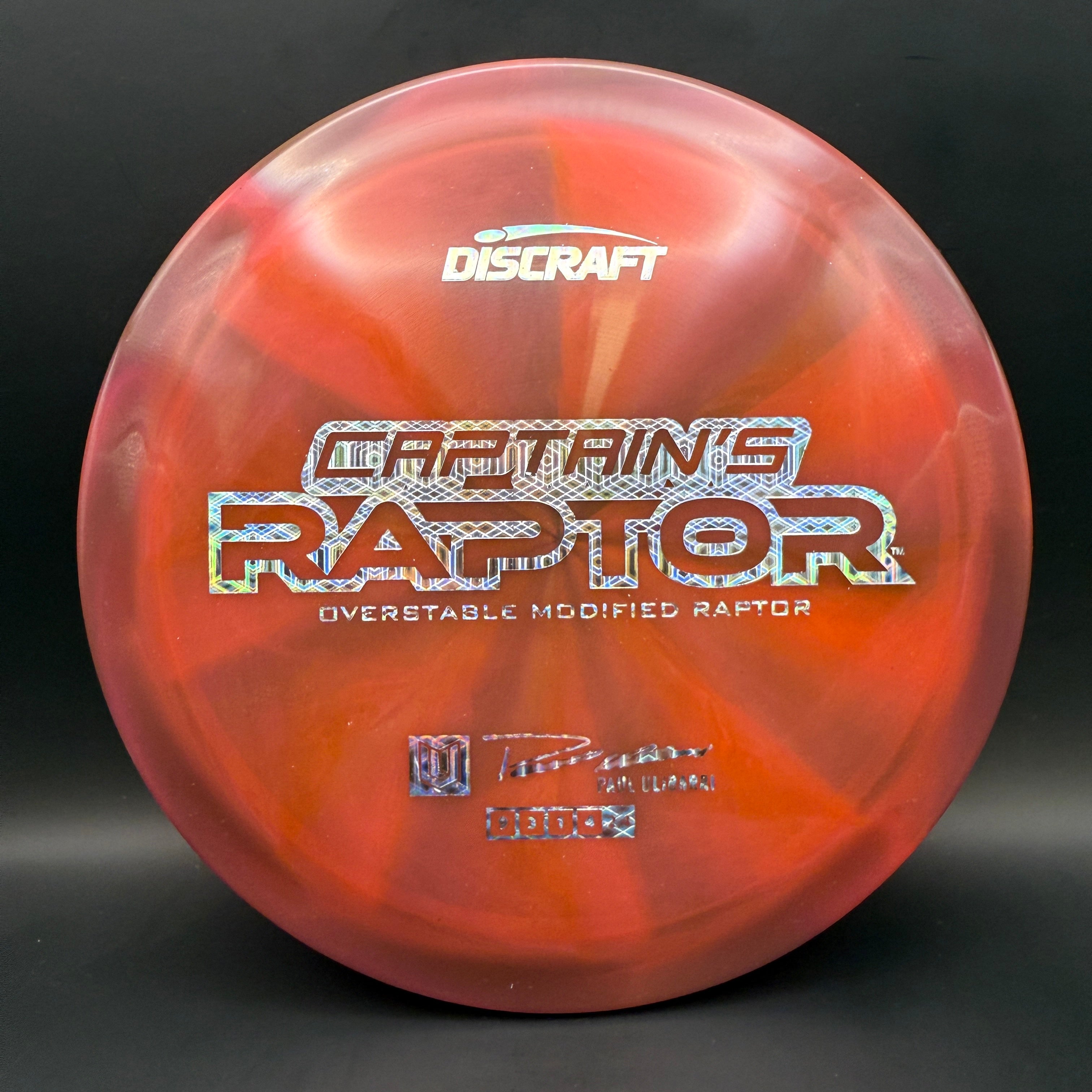 Discraft Captain’s Raptor (2025 Z Swirl)