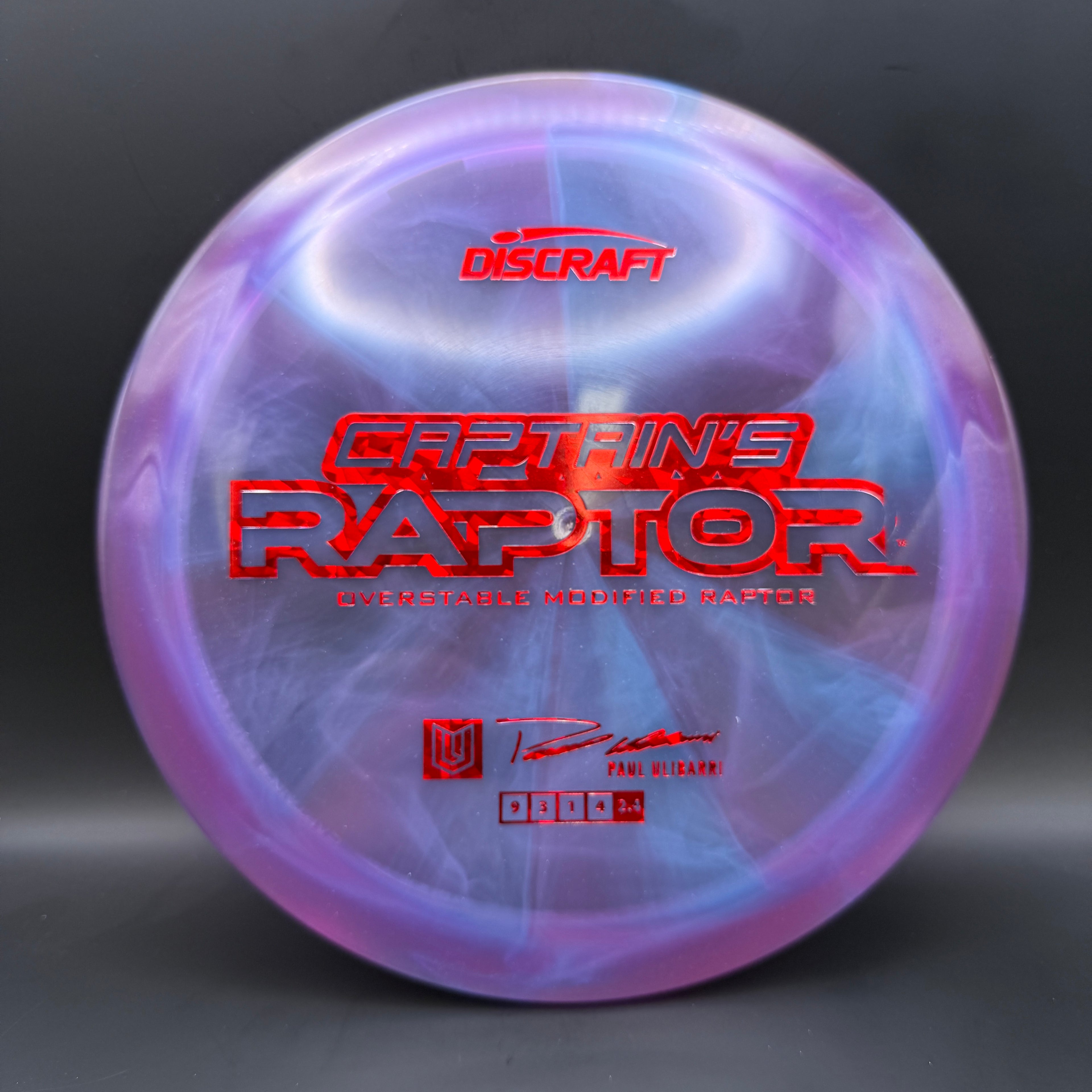 Discraft Captain’s Raptor (2025 Z Swirl)