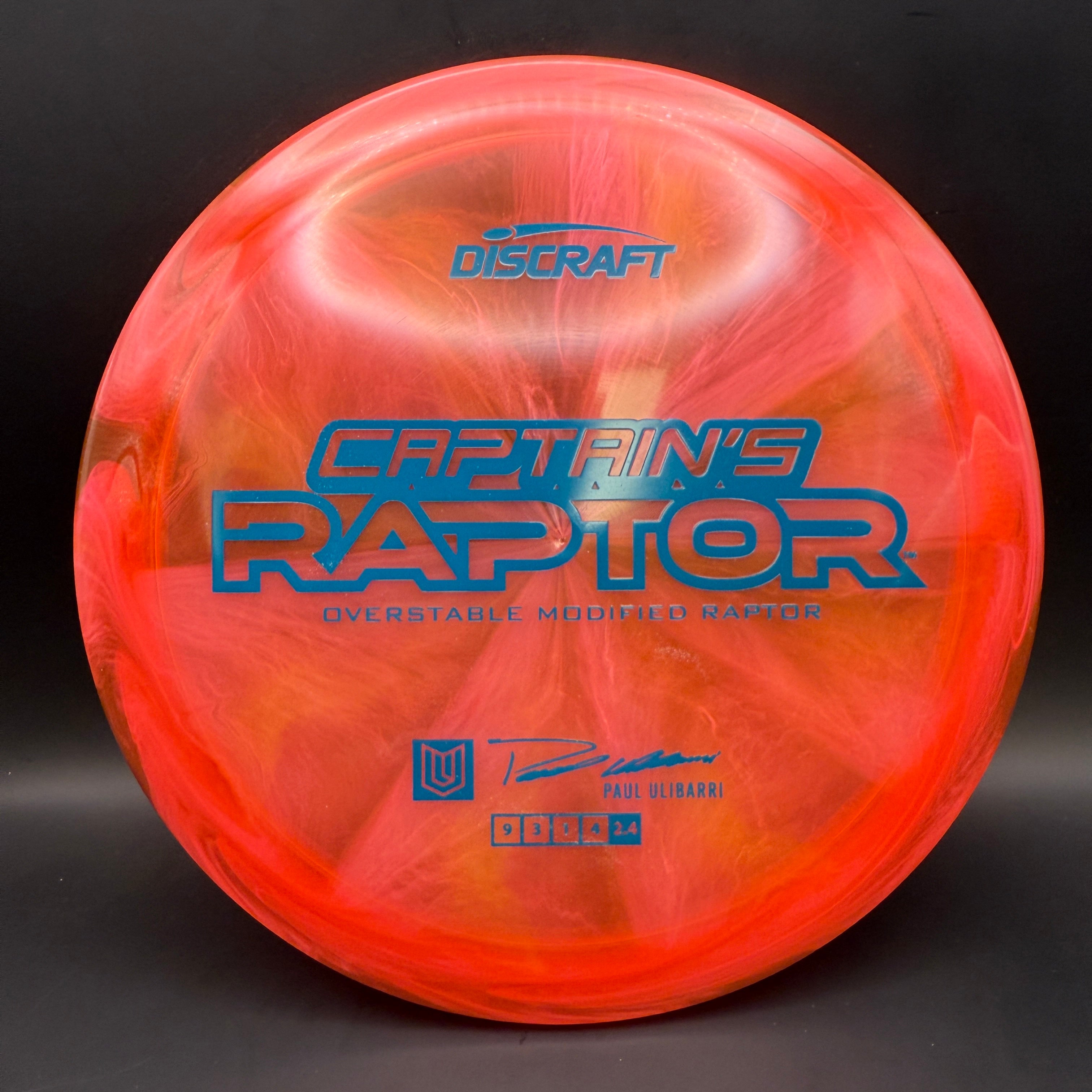 Discraft Captain’s Raptor (2025 Z Swirl)