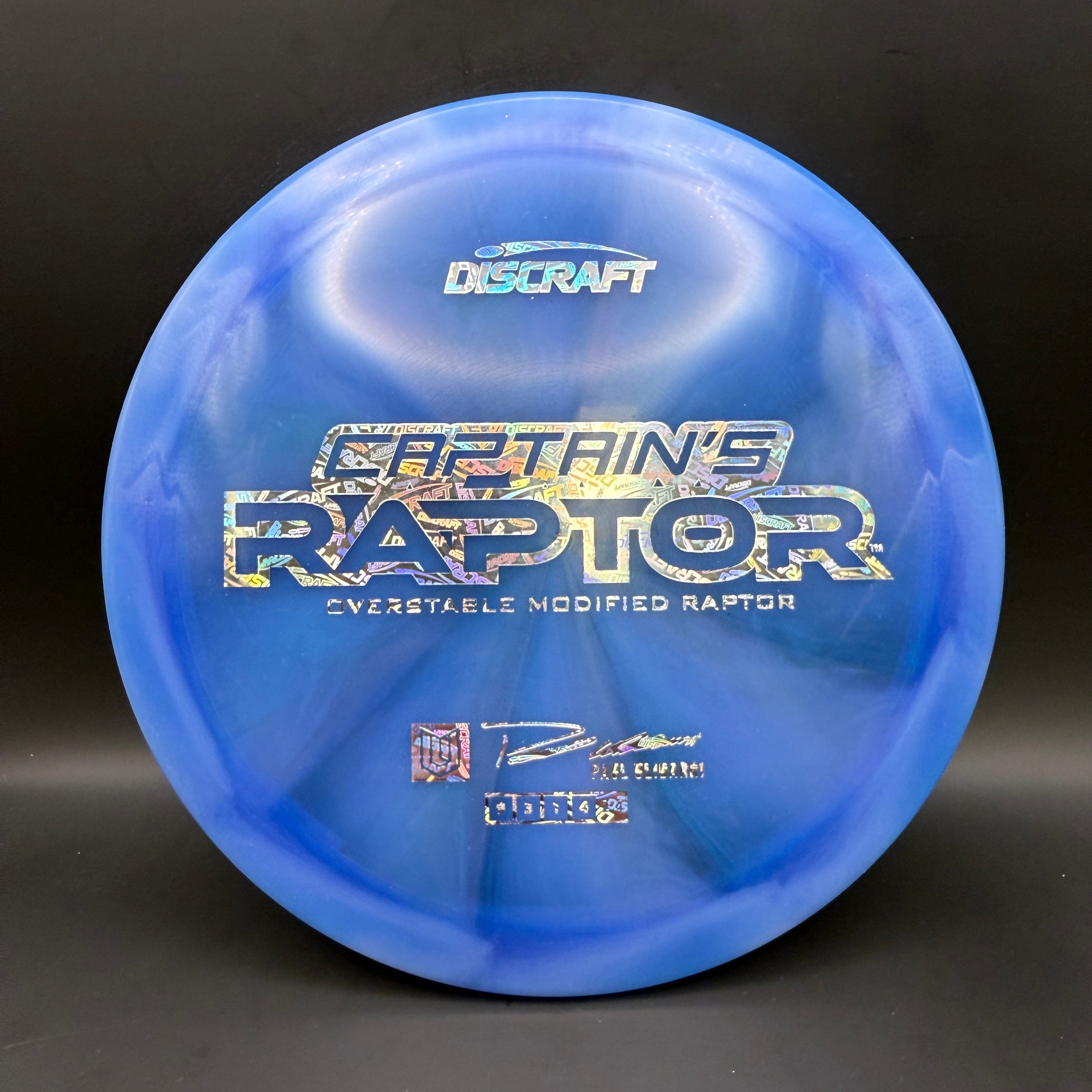 Discraft Captain’s Raptor (2025 Z Swirl)