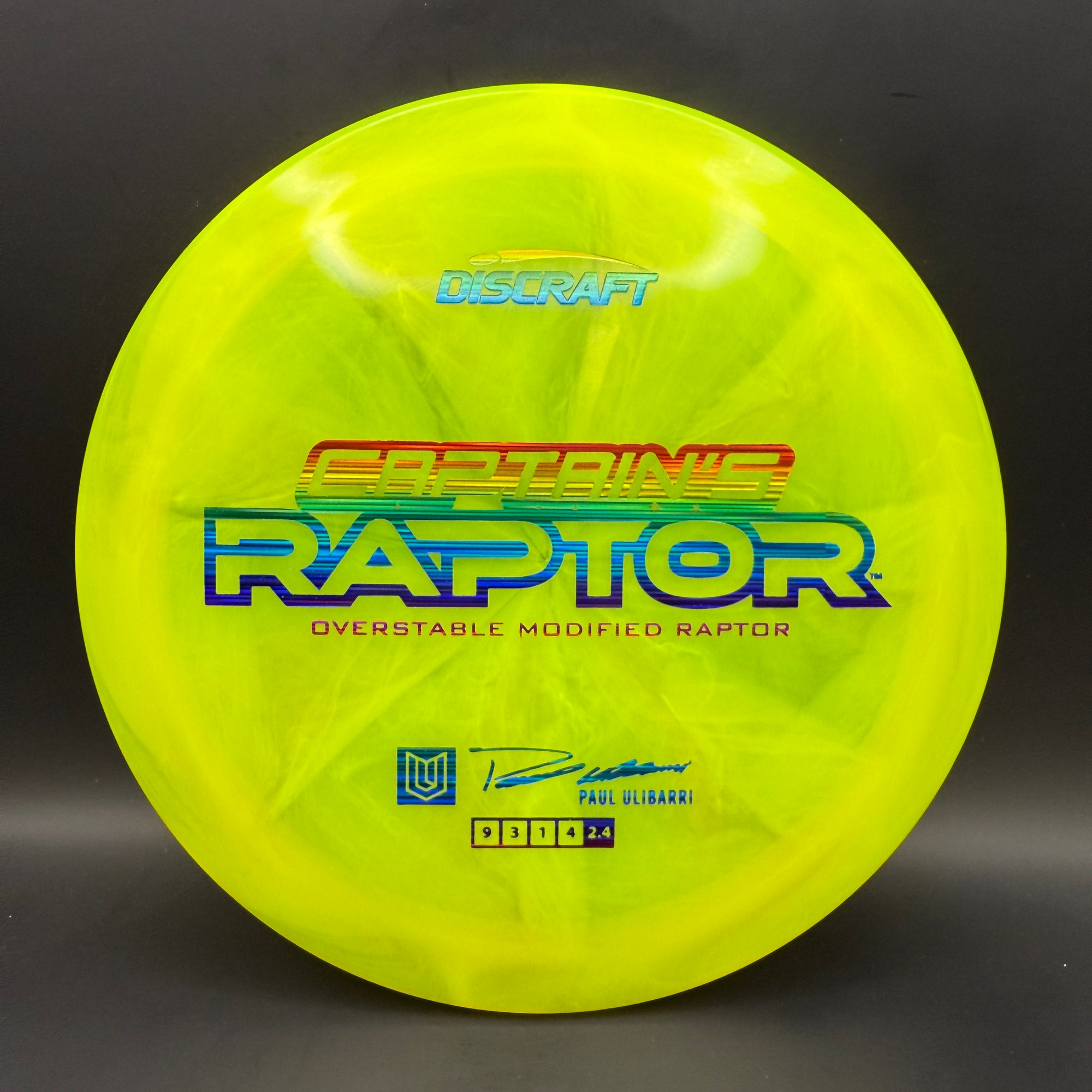 Discraft Captain’s Raptor (2025 Z Swirl)