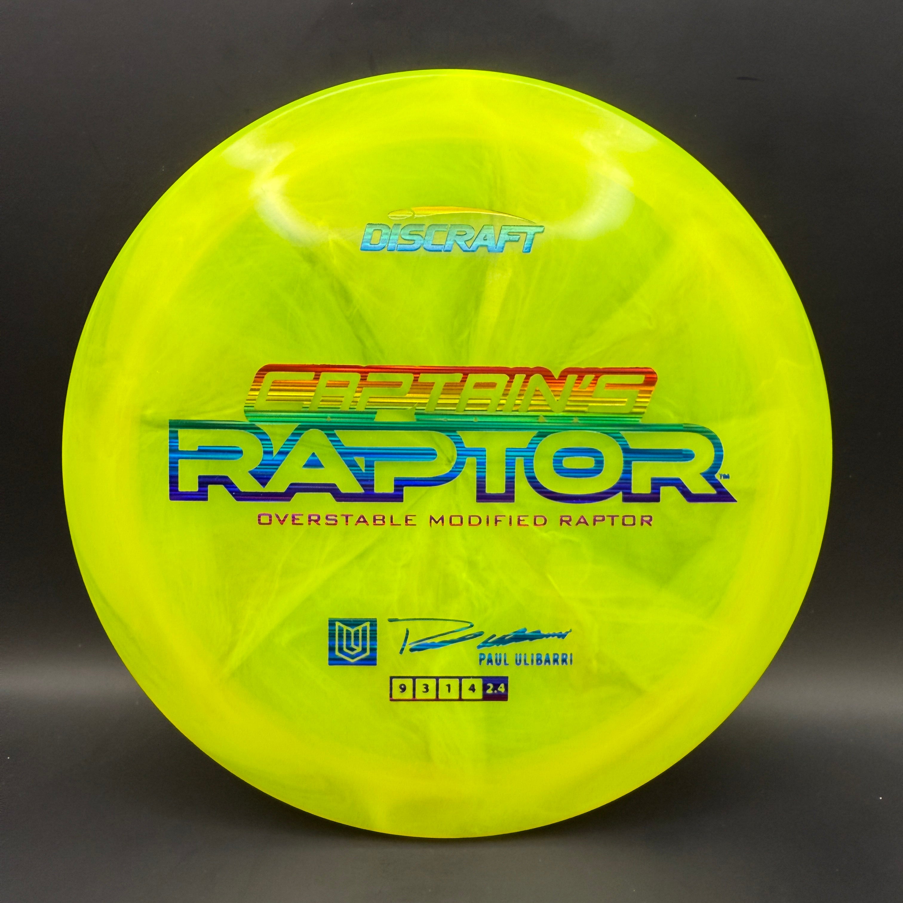 Discraft Captain’s Raptor (2025 Z Swirl)