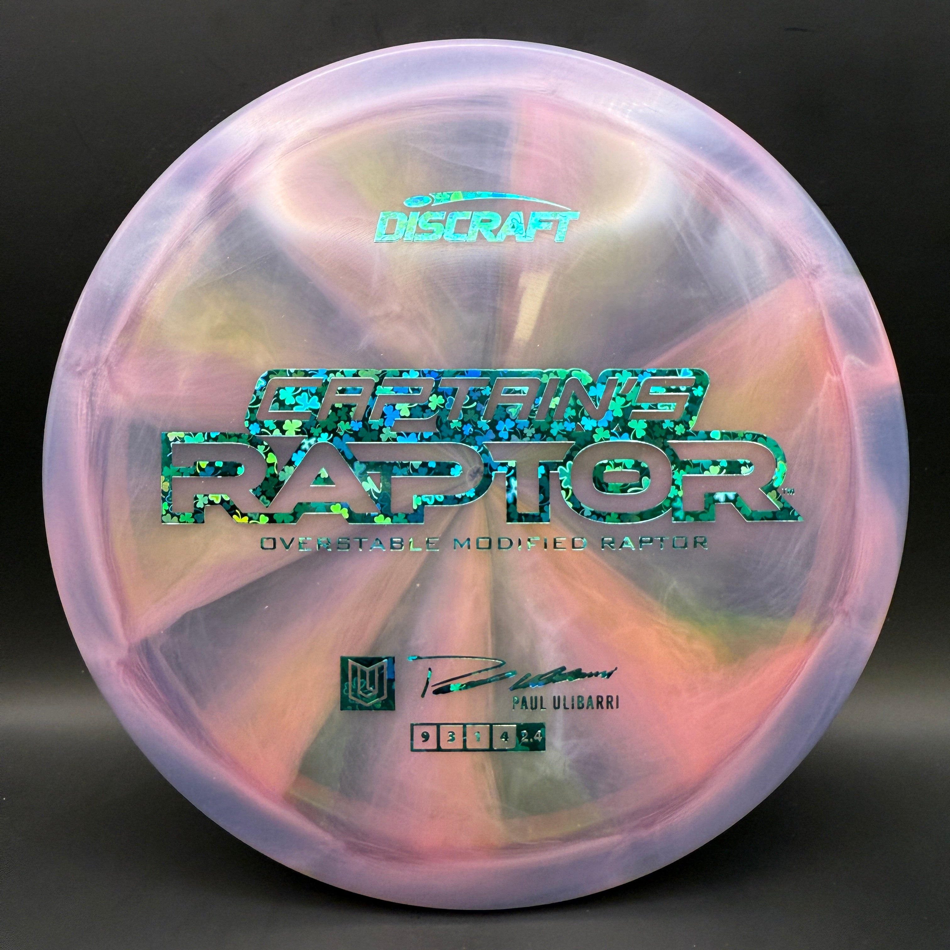 Discraft Captain’s Raptor (2025 Z Swirl)