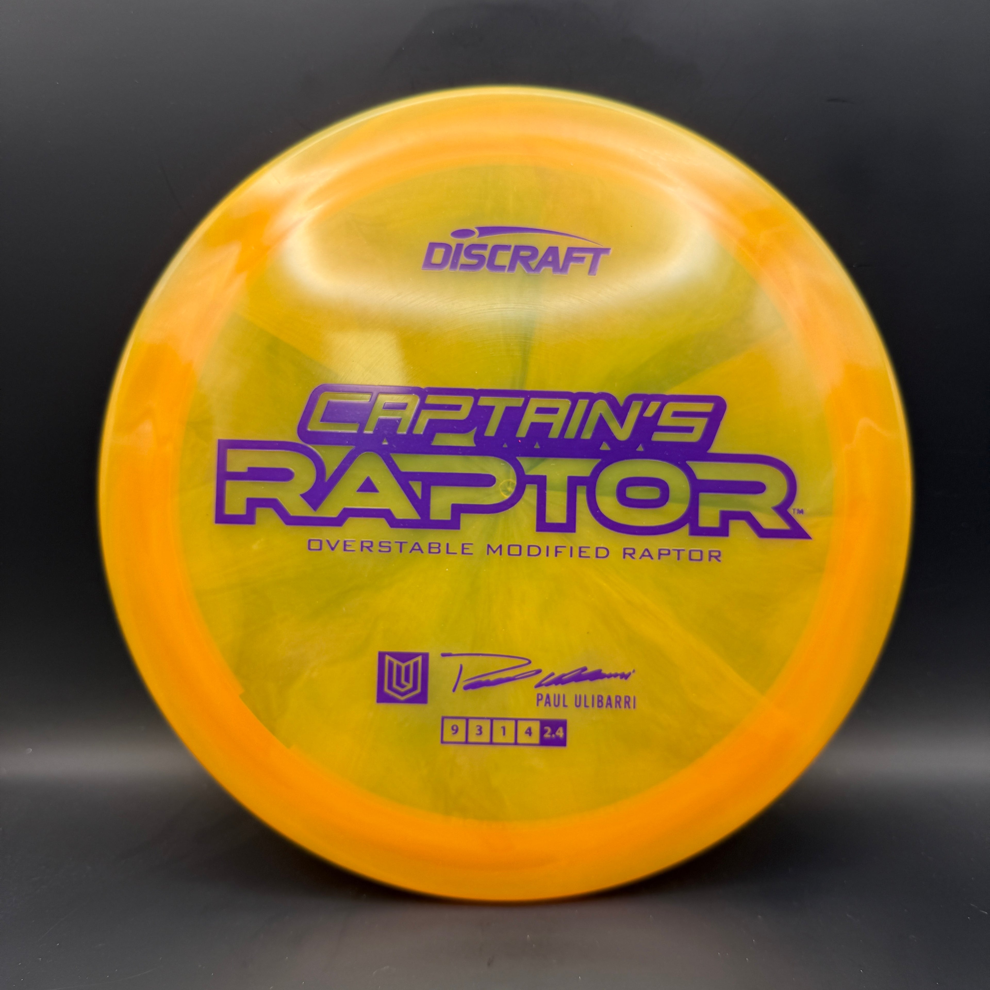 Discraft Captain’s Raptor (2025 Z Swirl)