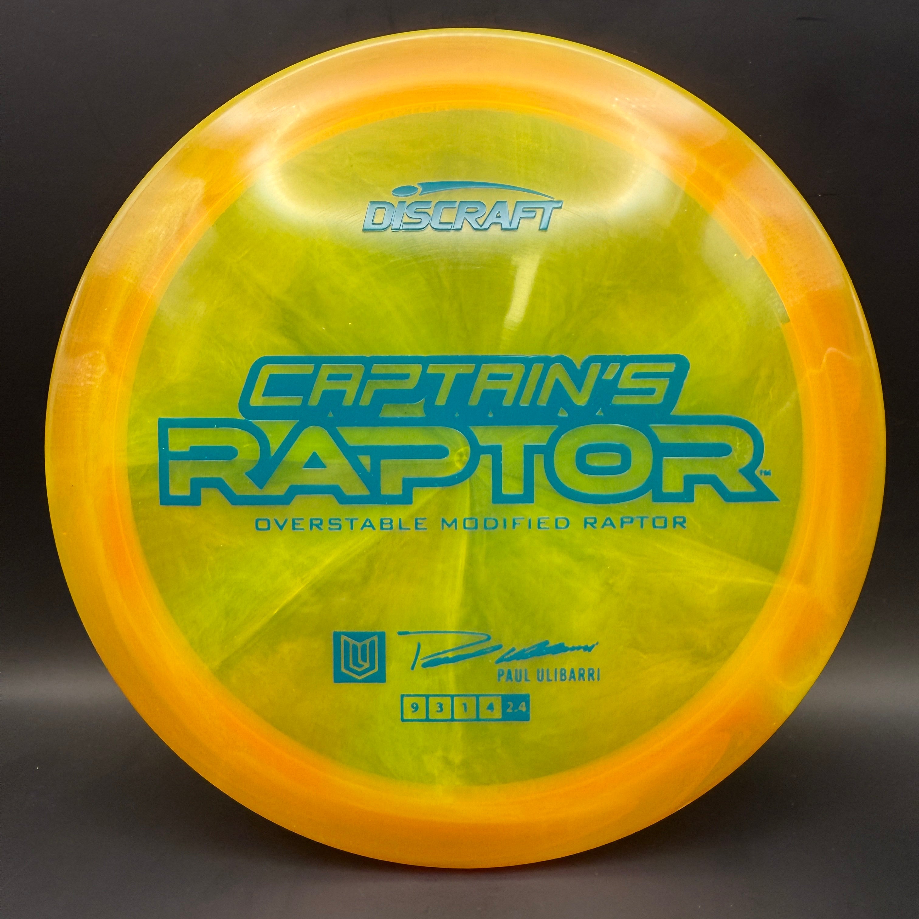 Discraft Captain’s Raptor (2025 Z Swirl)
