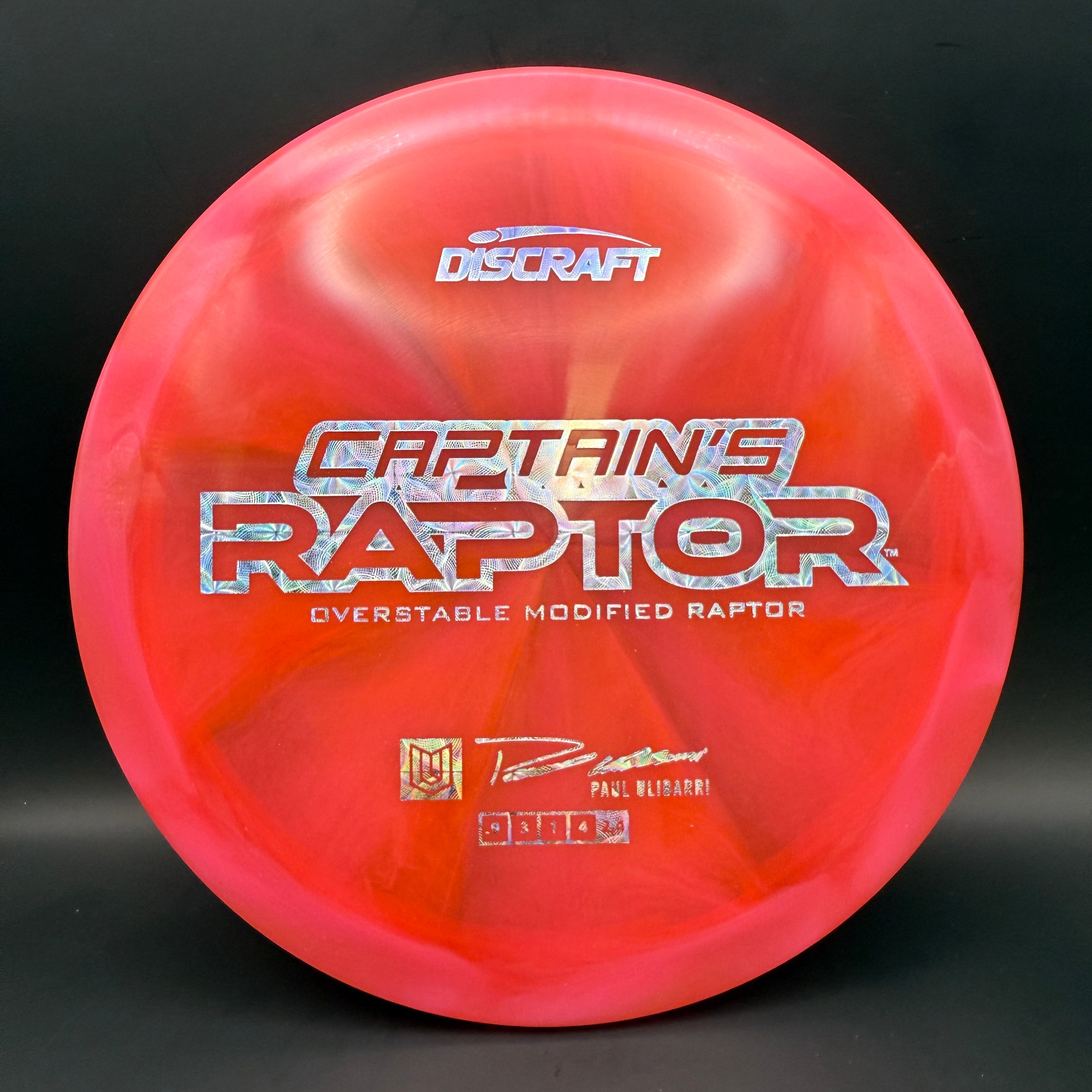 Discraft Captain’s Raptor (2025 Z Swirl)