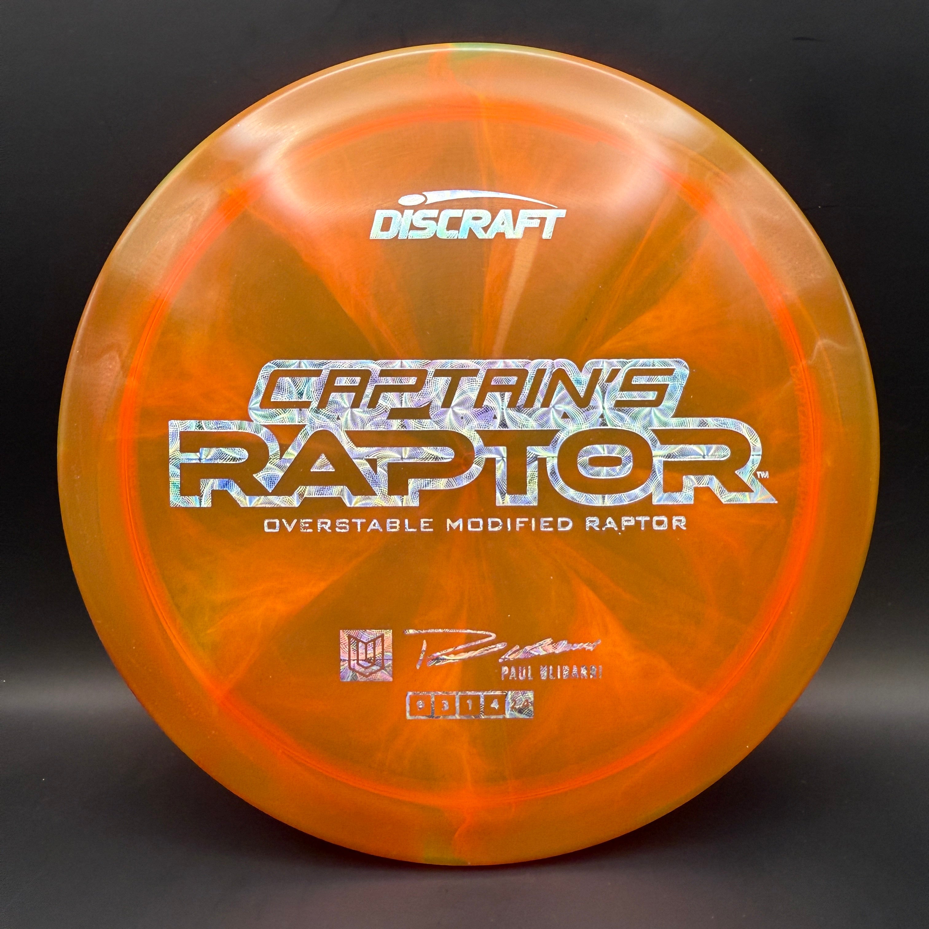 Discraft Captain’s Raptor (2025 Z Swirl)