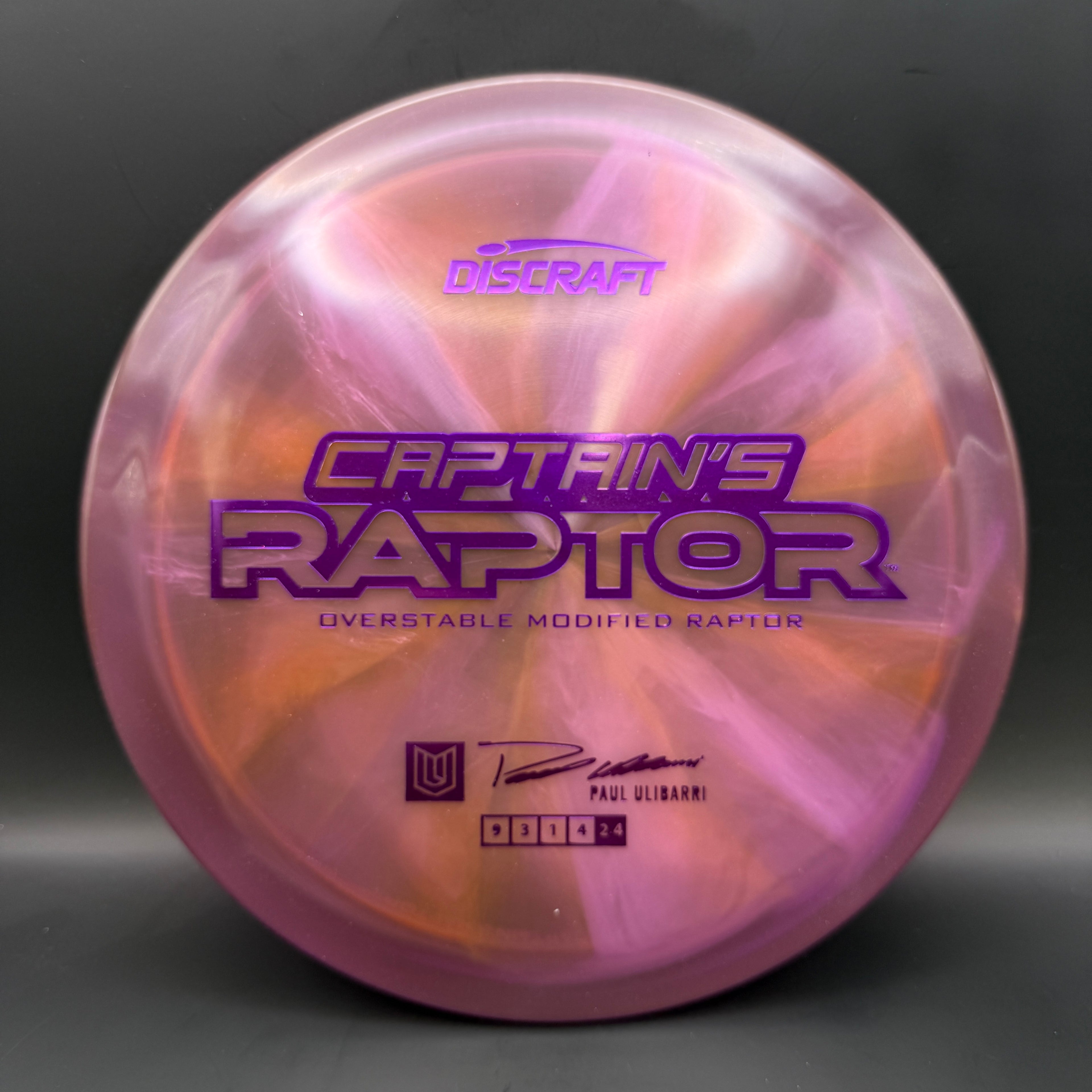 Discraft Captain’s Raptor (2025 Z Swirl)