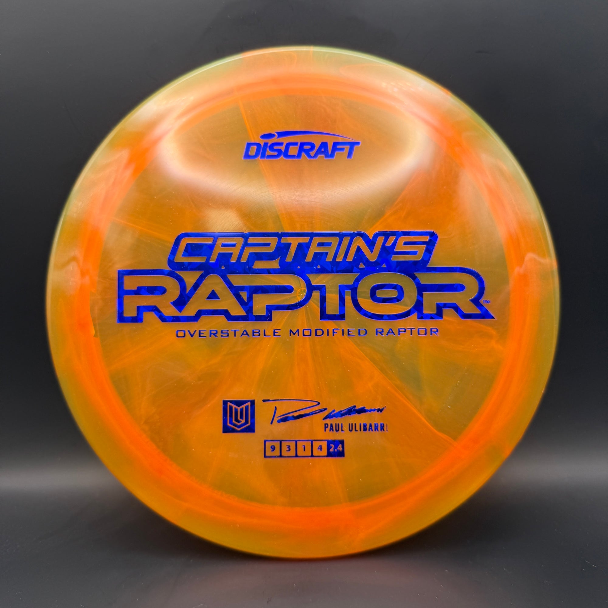Discraft Captain’s Raptor (2025 Z Swirl)