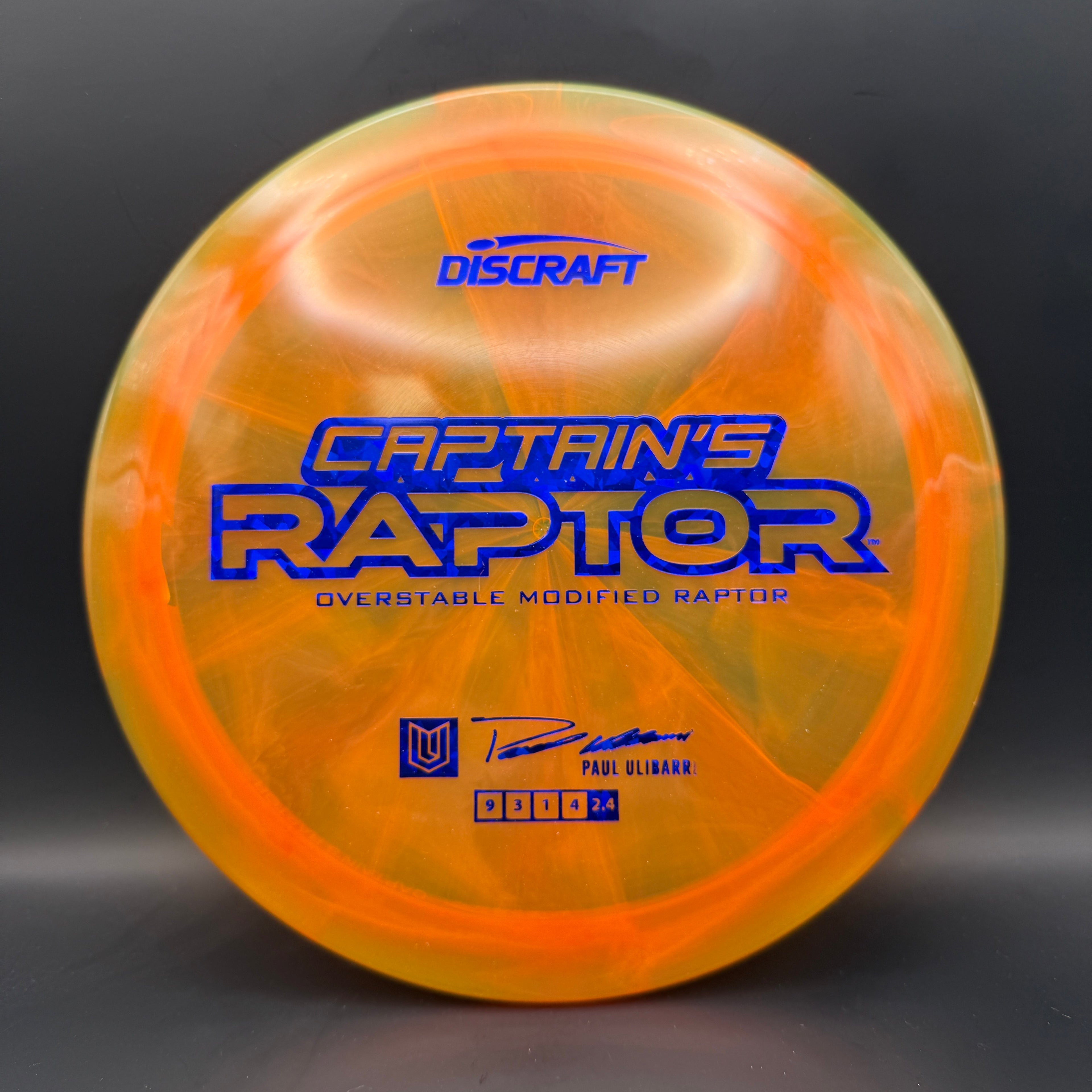 Discraft Captain’s Raptor (2025 Z Swirl)