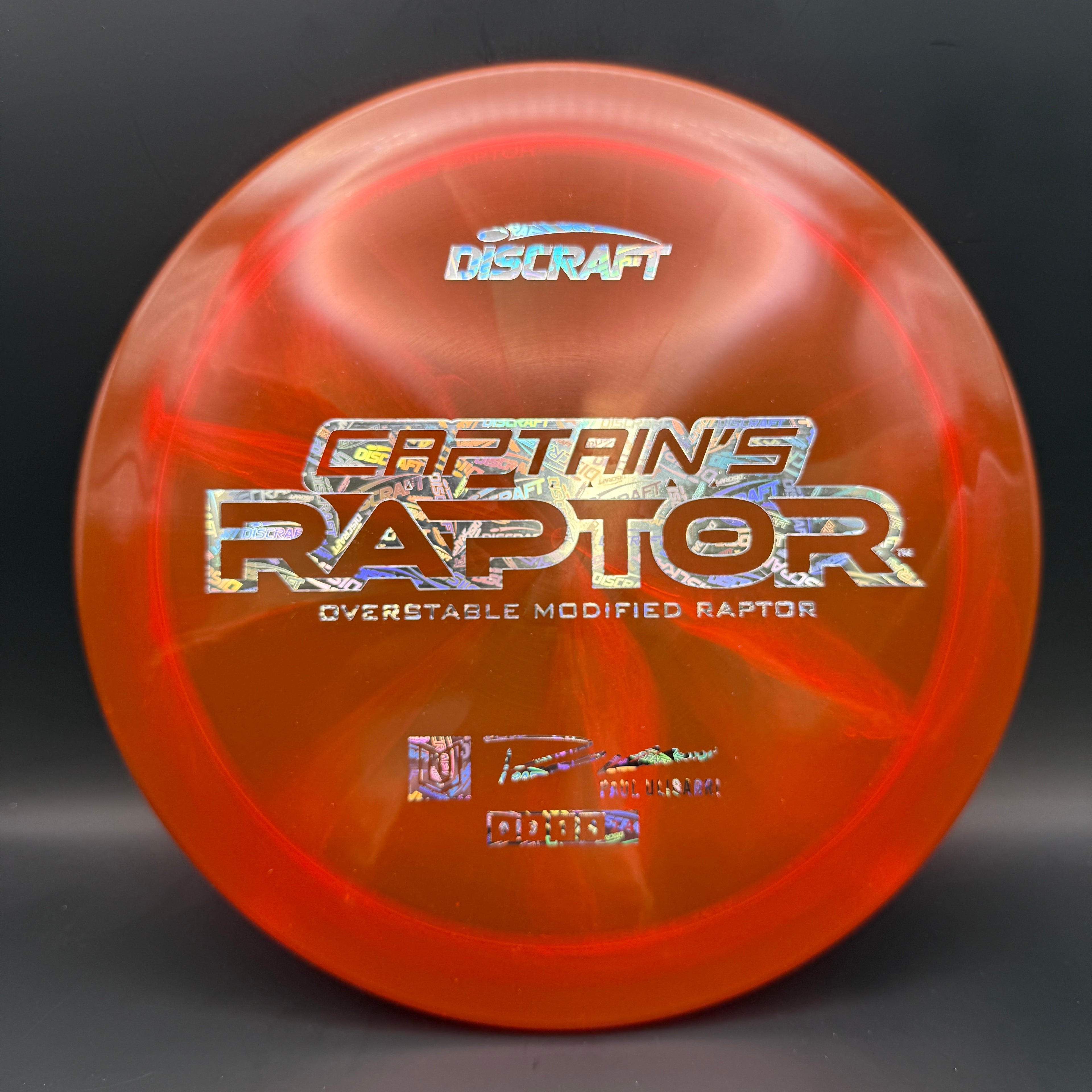 Discraft Captain’s Raptor (2025 Z Swirl)