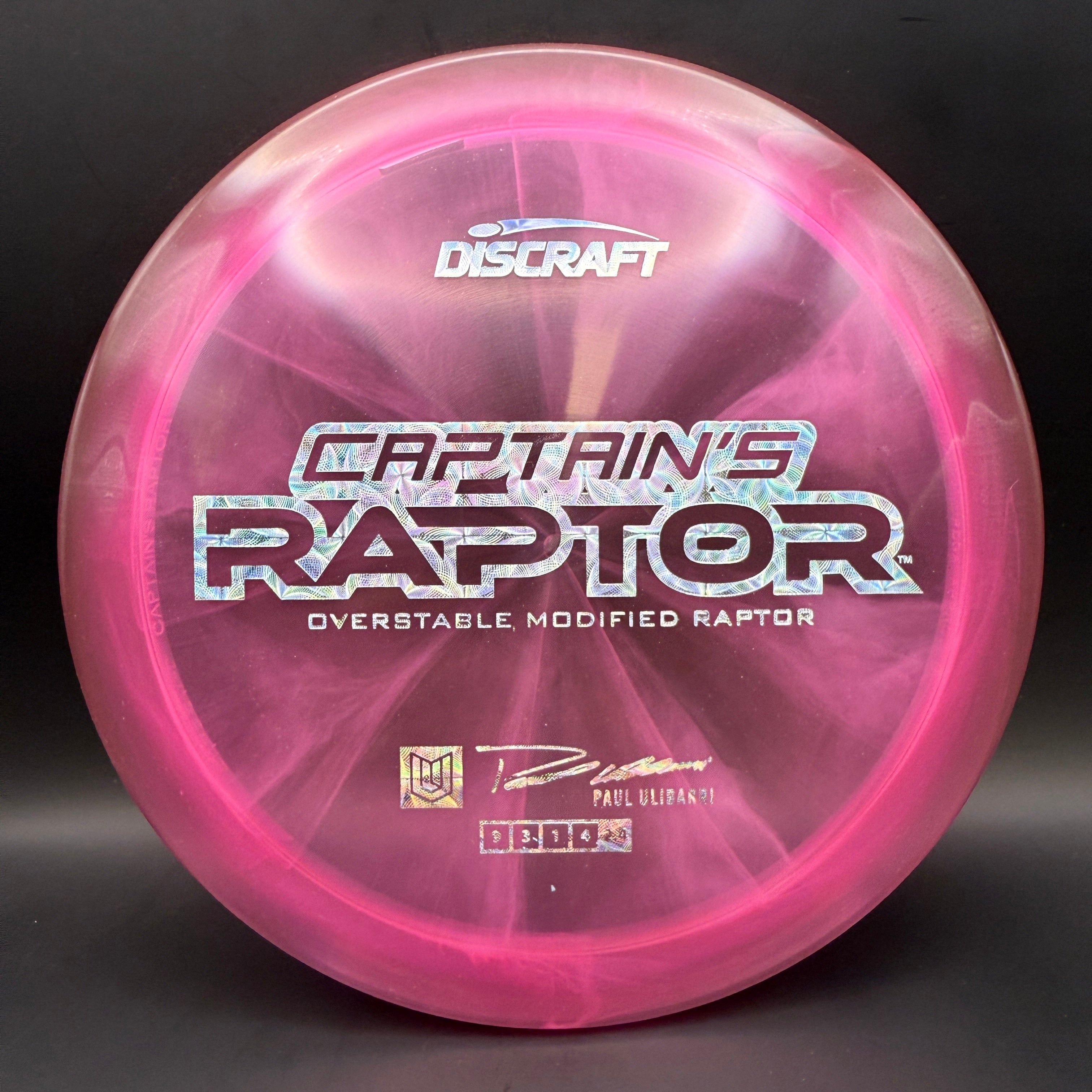 Discraft Captain’s Raptor (2025 Z Swirl)