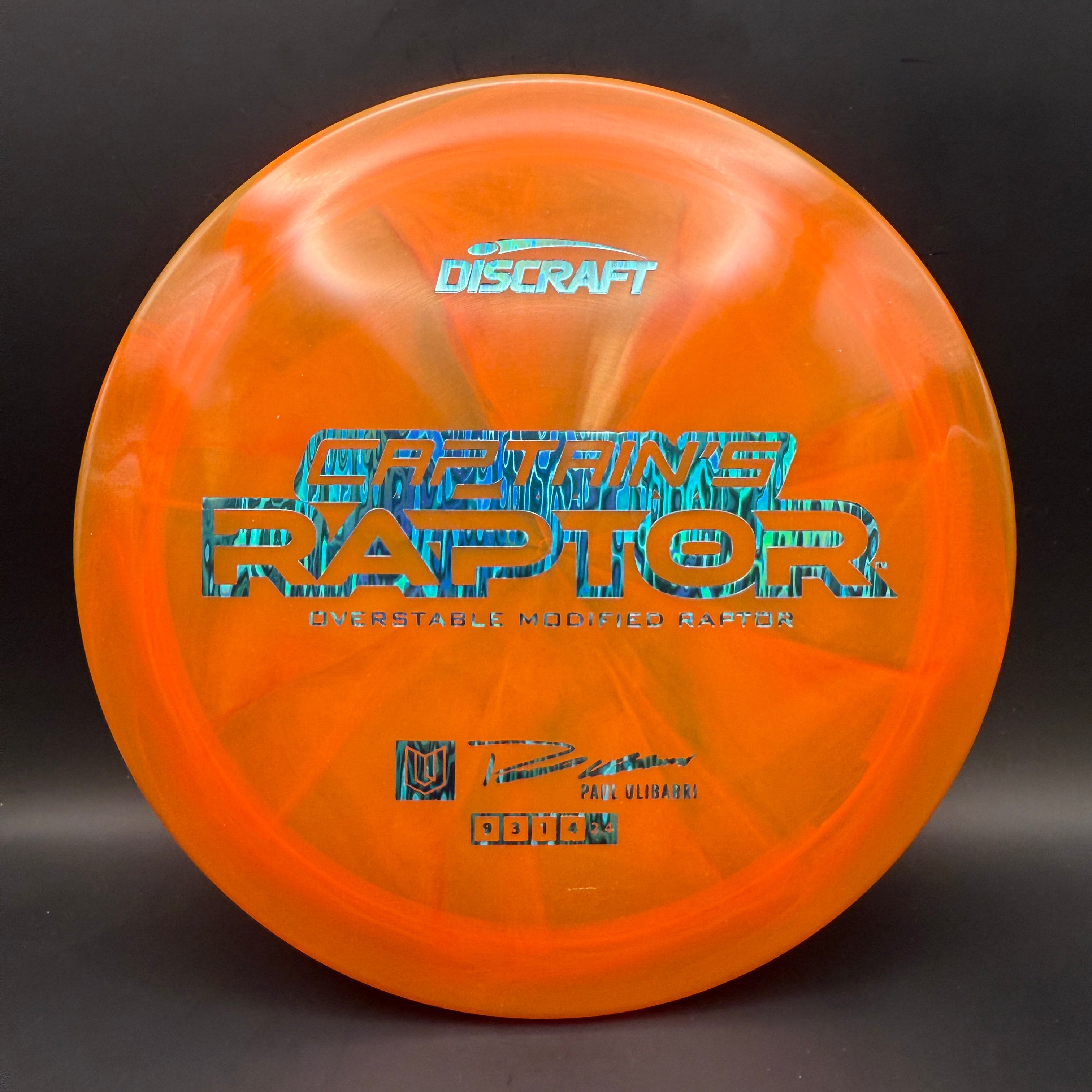 Discraft Captain’s Raptor (2025 Z Swirl)