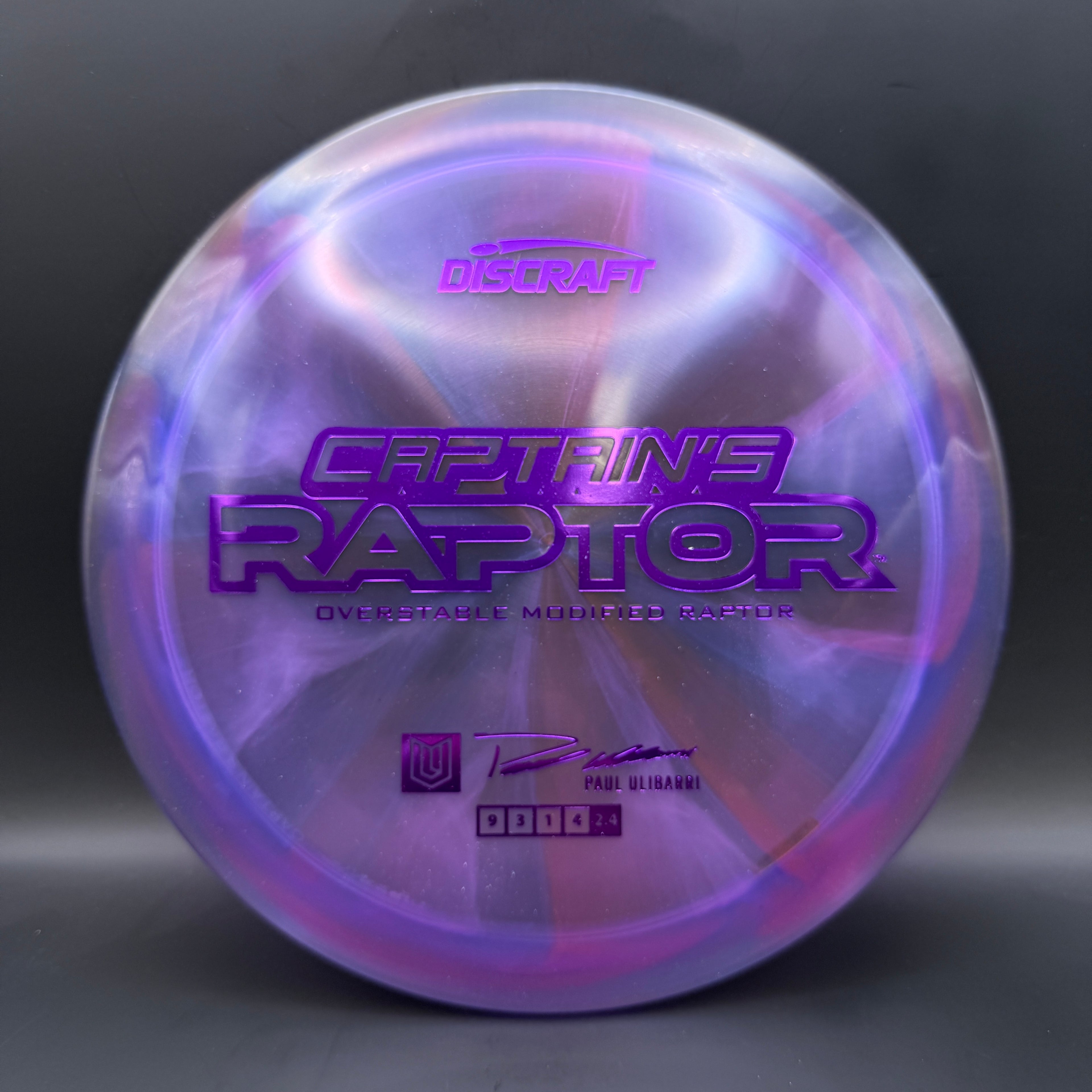 Discraft Captain’s Raptor (2025 Z Swirl)