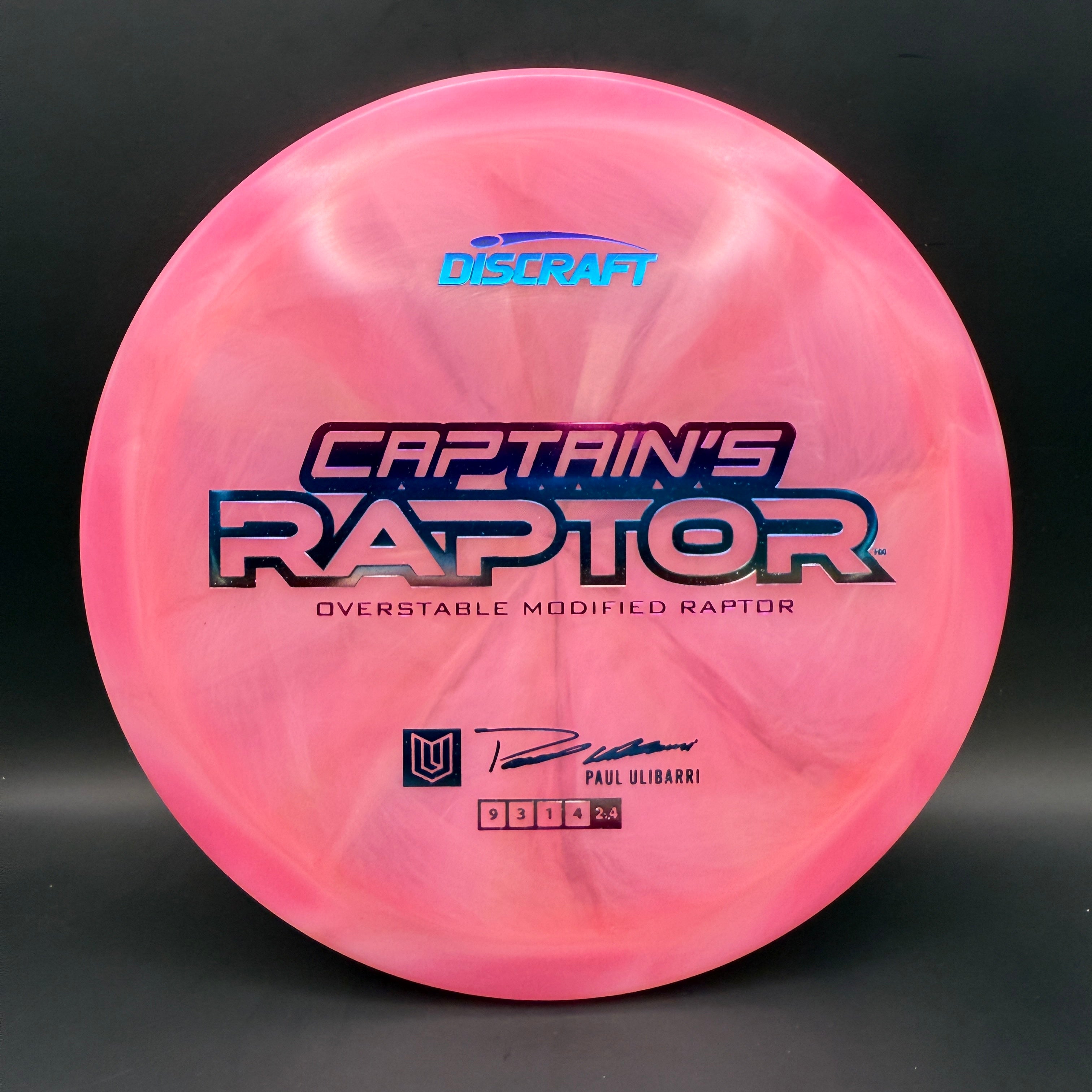 Discraft Captain’s Raptor (2025 Z Swirl)