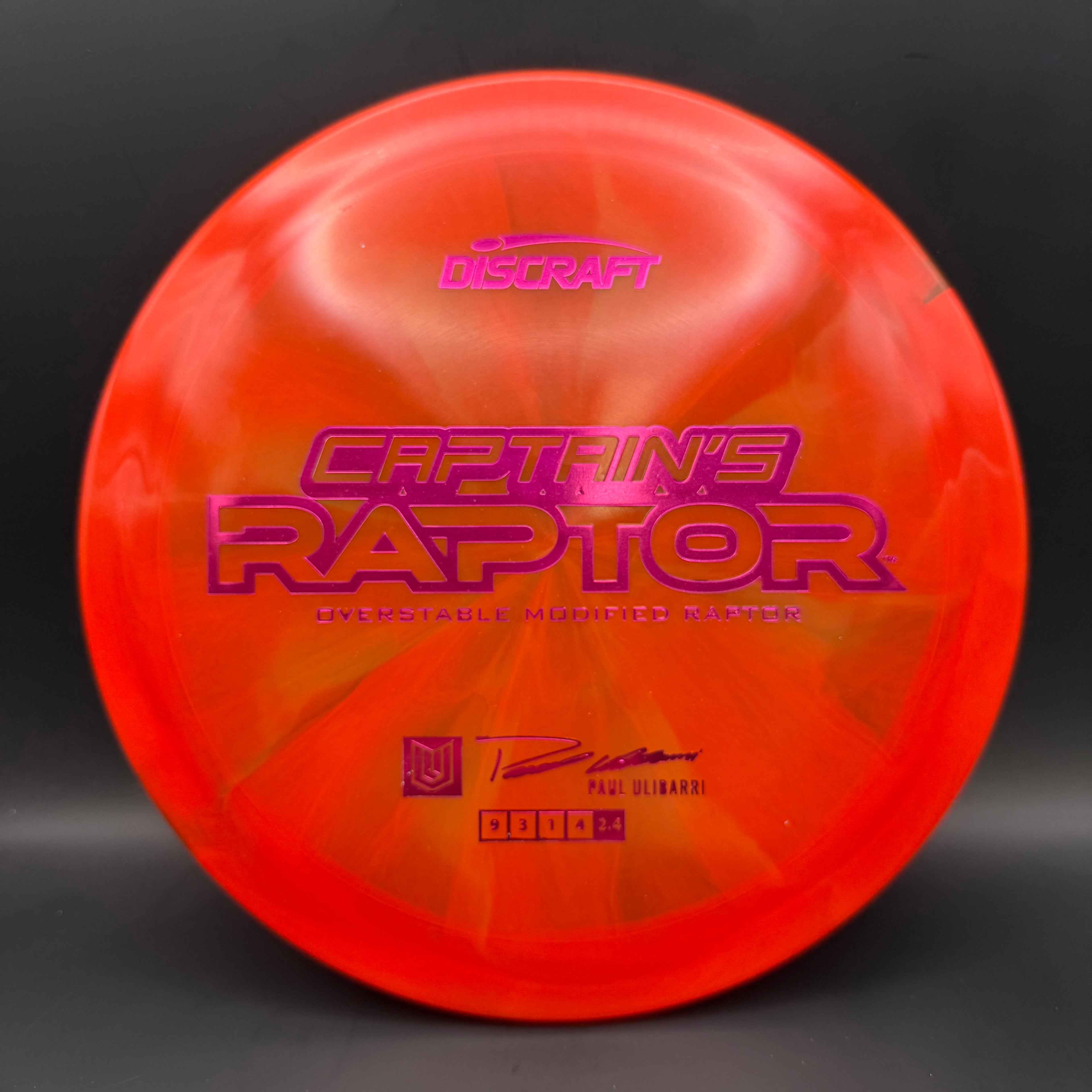 Discraft Captain’s Raptor (2025 Z Swirl)