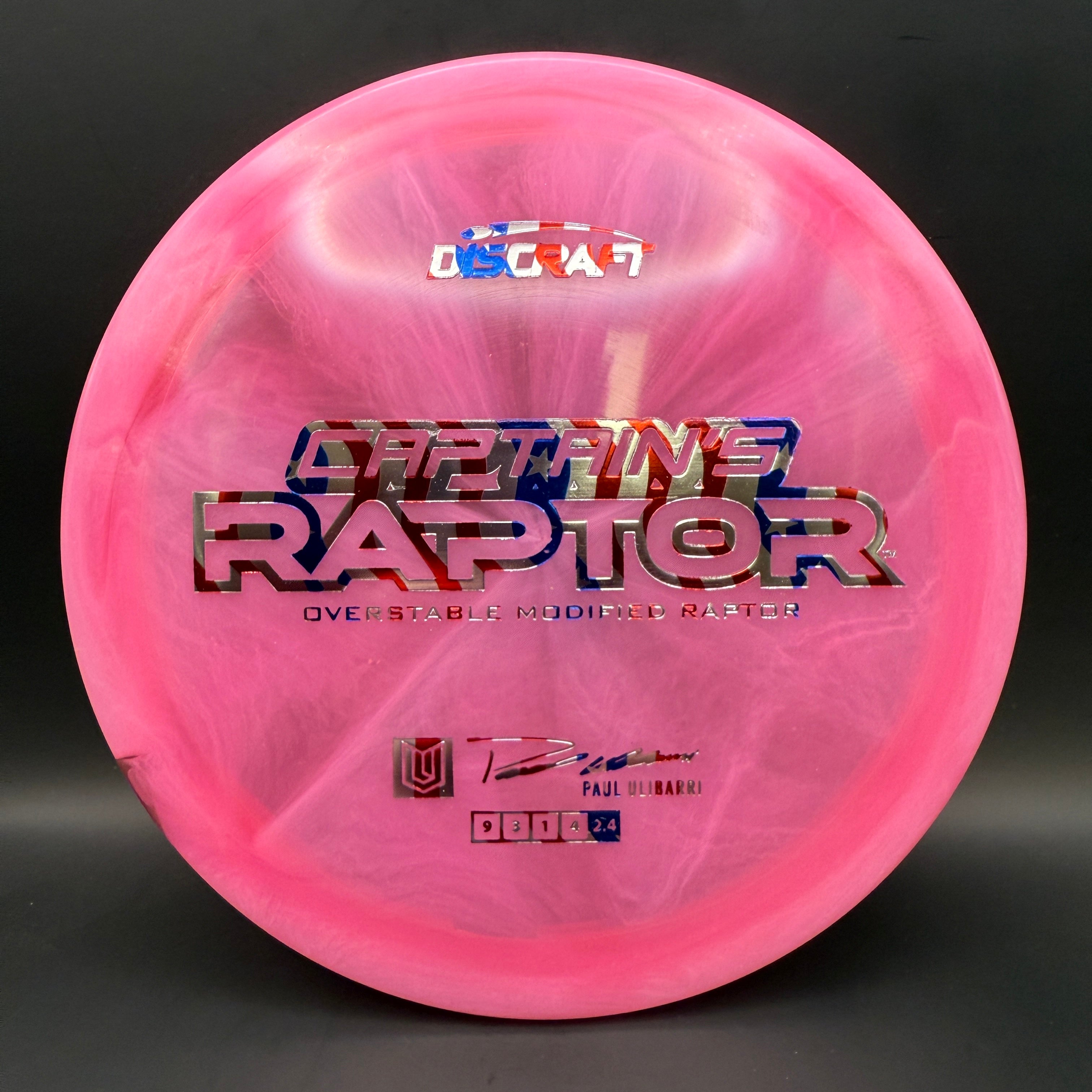 Discraft Captain’s Raptor (2025 Z Swirl)