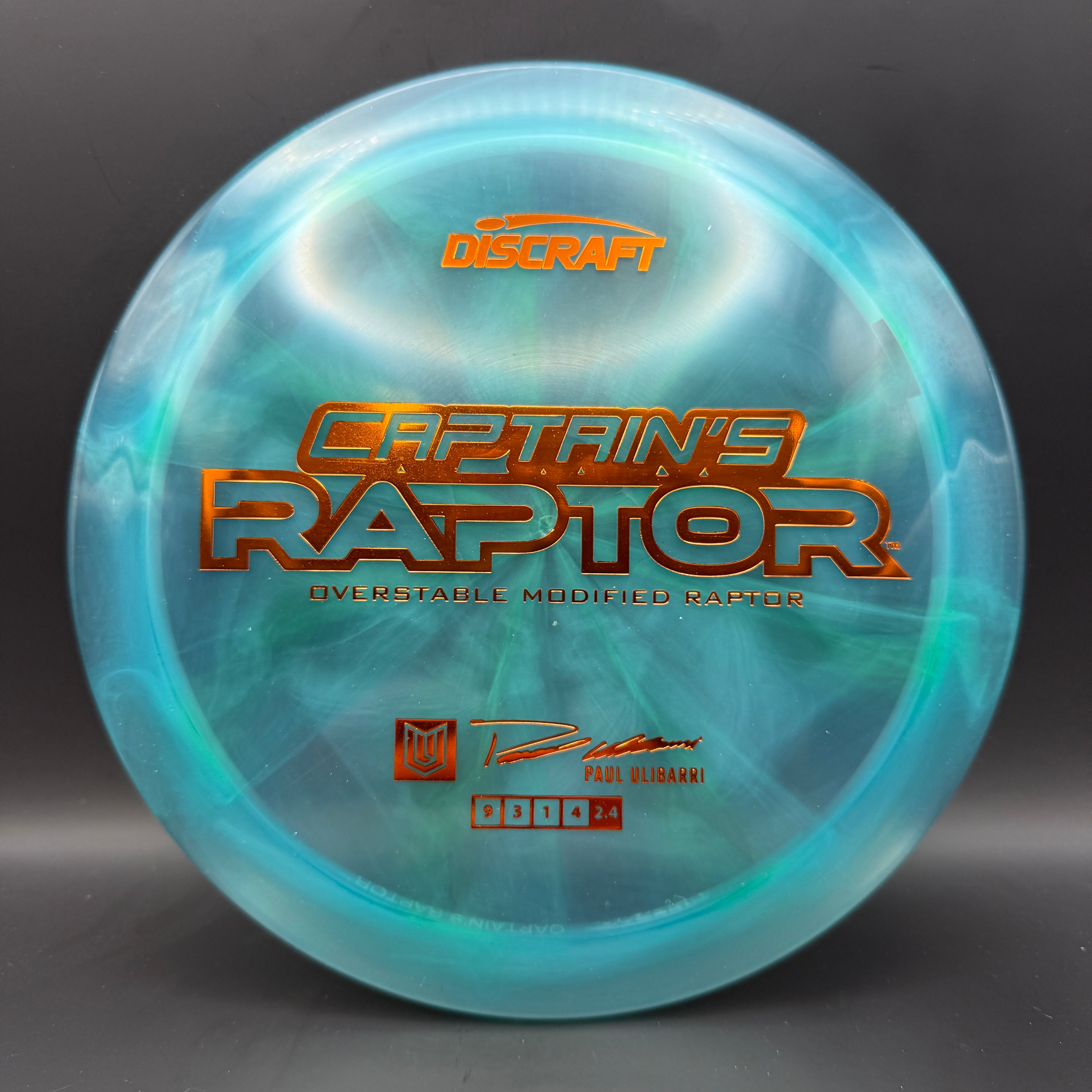 Discraft Captain’s Raptor (2025 Z Swirl)