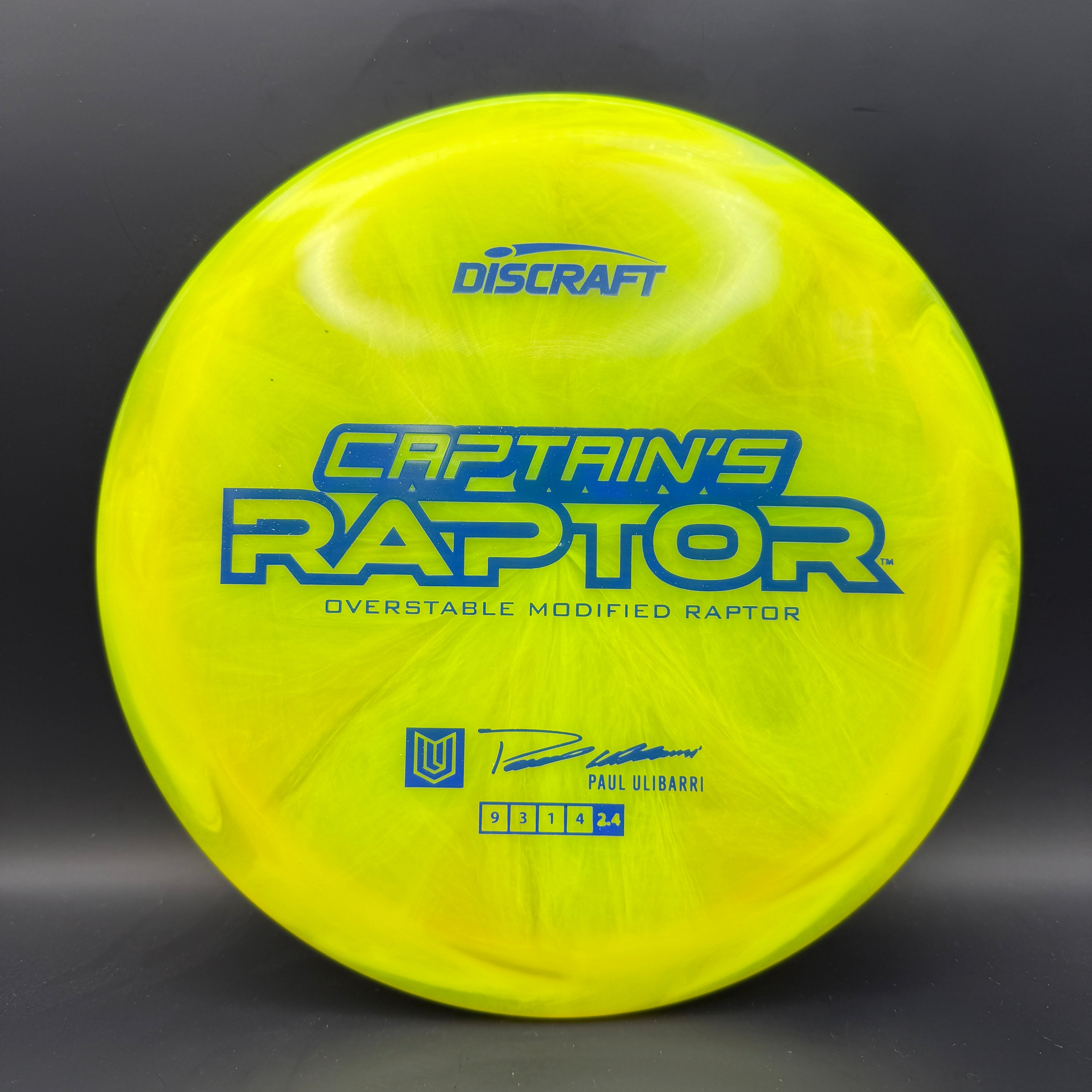 Discraft Captain’s Raptor (2025 Z Swirl)